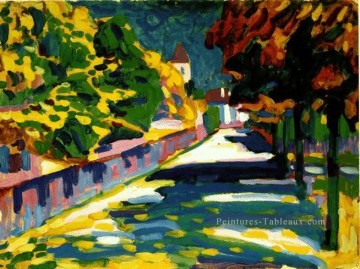 Automne en Bavière Expressionnisme art abstrait Wassily Kandinsky Peinture à l'huile